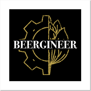 Craft Beer Beergenieer Brewer Engineer Brewery Posters and Art